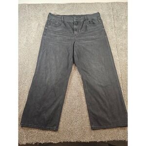 Classic Women's Wide-Leg Jeans in Charcoal Gray